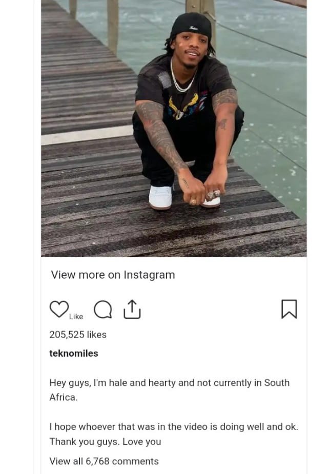Tekno Denies Collapsing on Stage in South Africa: A Viral Rumor Debunked
